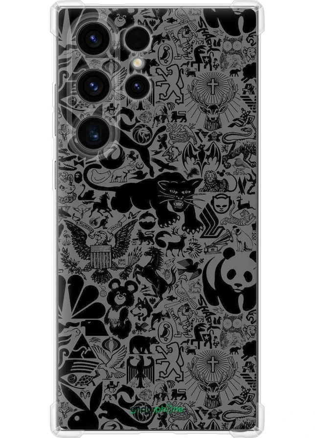 Чехол на Samsung Galaxy S24 Ultra Чёрно стикер бомбинг "2432sp-3389-70447" Endorphone (349451076)