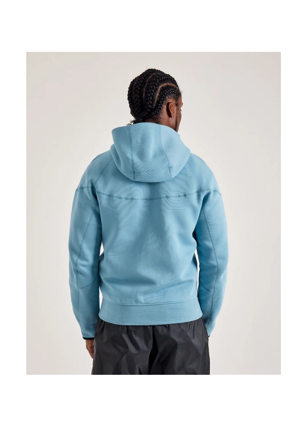 Толстовка чоловіча Tech Fleece Windrunner Zip Up Hoodie Light Blue Nike (364662496)