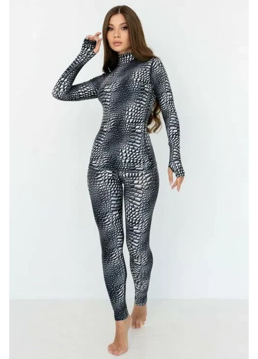 Термокомплект женский с принтом SNOWJET черно М TOTALFIT (372017713)