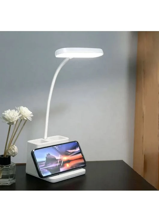 Настольная лампа с аккумулятором SB-825 белая светильник LED для работы с органайзером для офиса и дома China (367836039)