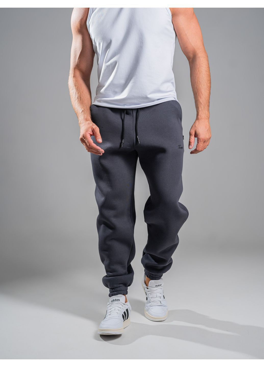 Графитовые спортивные зимние джоггеры брюки Teamv