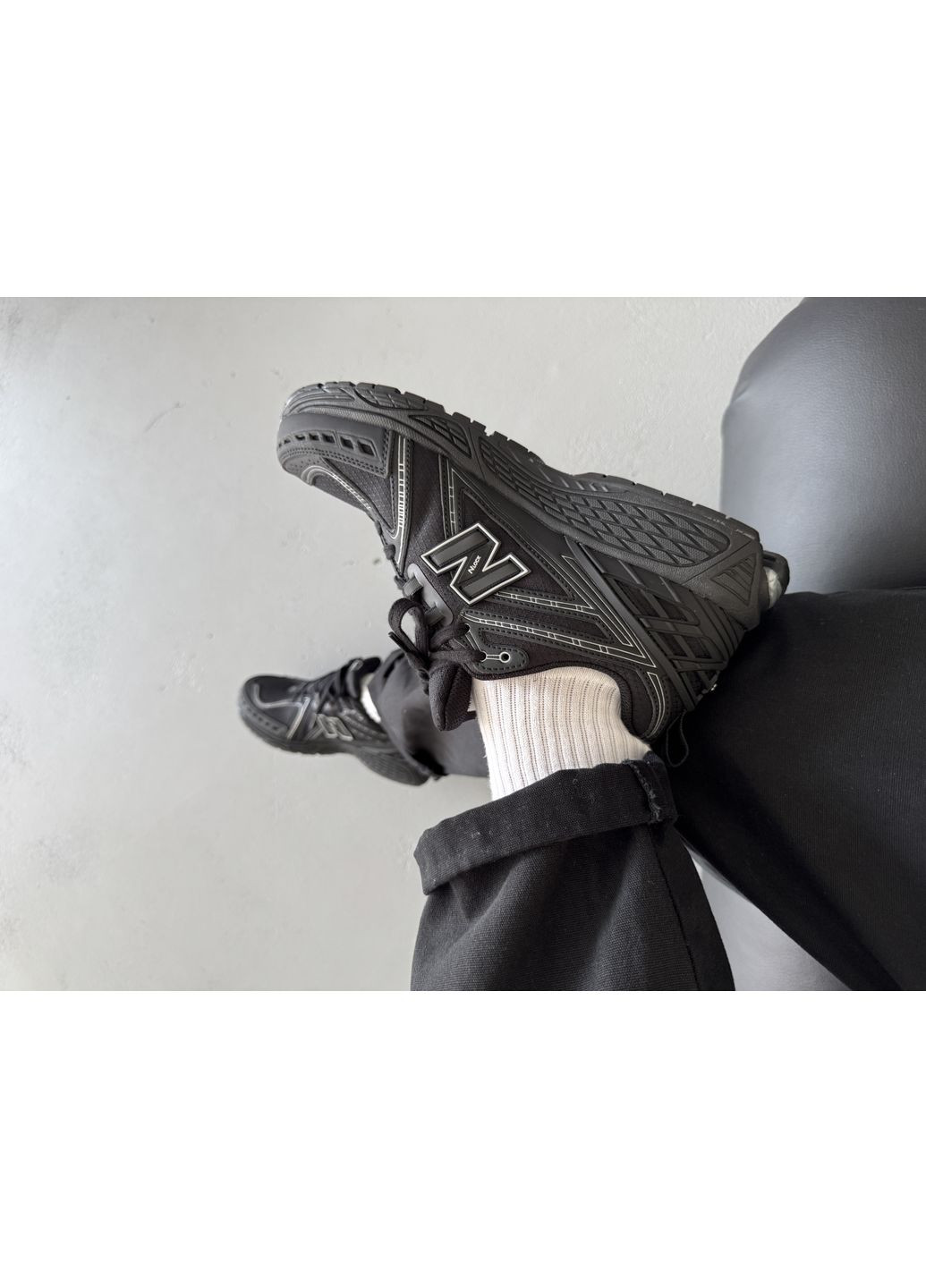 Чорні Осінні кросівки чоловічі new balance 1906r cordura black silver termo | нью беланс 1906r чорні No Brand