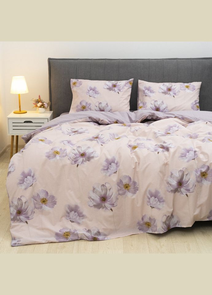 Постільна білизна Isleep ранфорс із простирадлом на гумці (180*200) - 24275 євро Viluta (315690778)