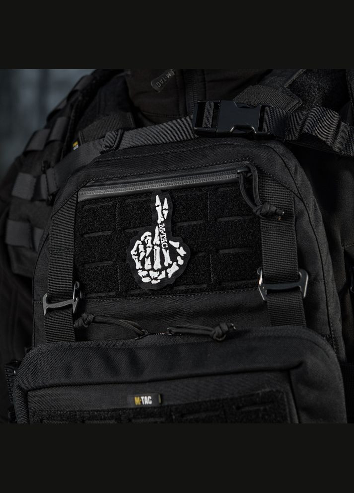Нашивка Crossed Fingers (вишивка) Black M-TAC (315047544)