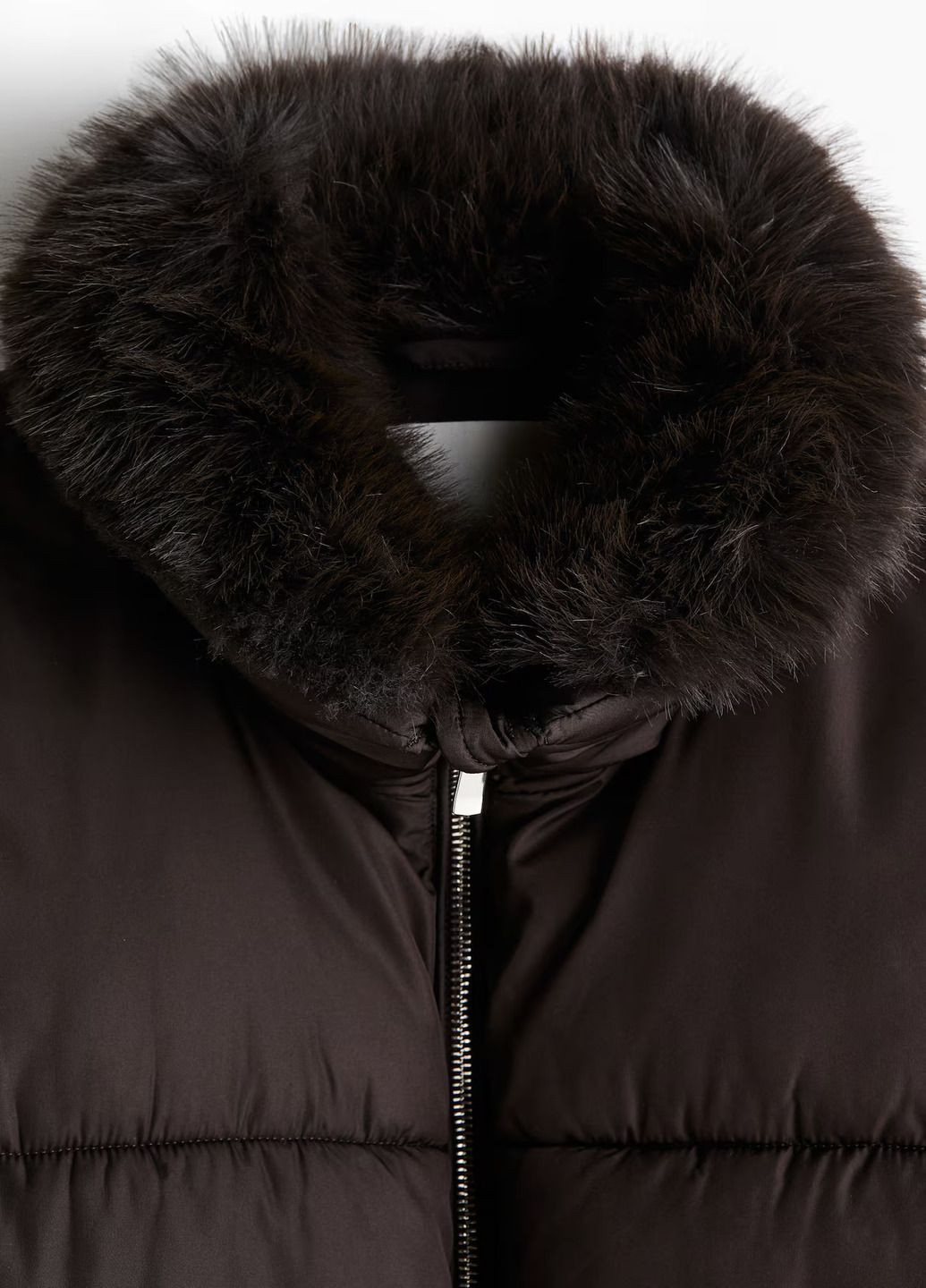 Темно-коричнева зимня куртка H&M