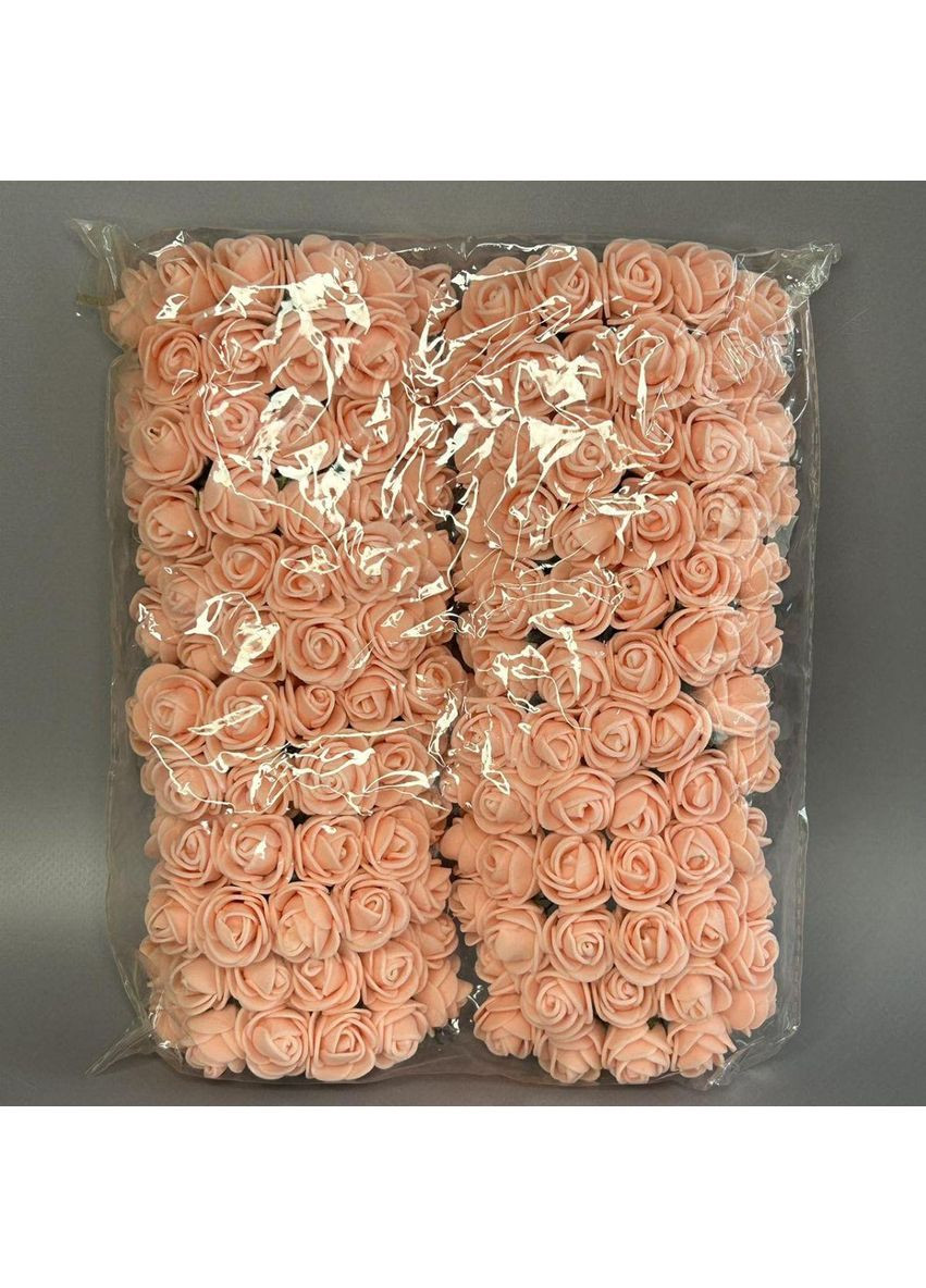 Розочки из фоамирана (144шт) Персиковый Plus-plus (352744946)