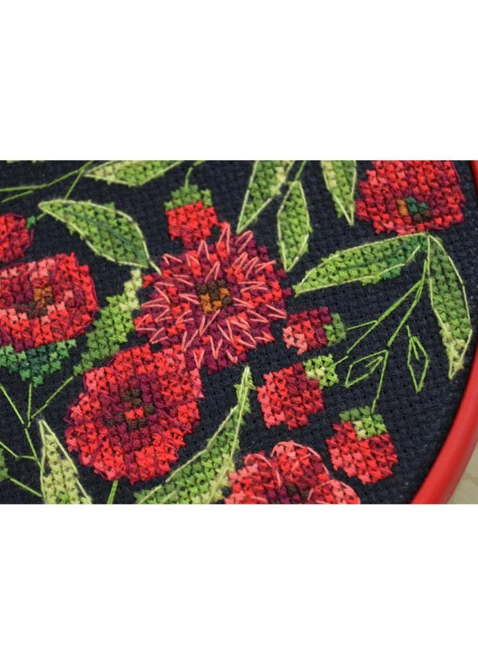 Набор для вышивки крестиком "Цветочный танец" AHM-079, 17х17 см Abris Art (305231845)