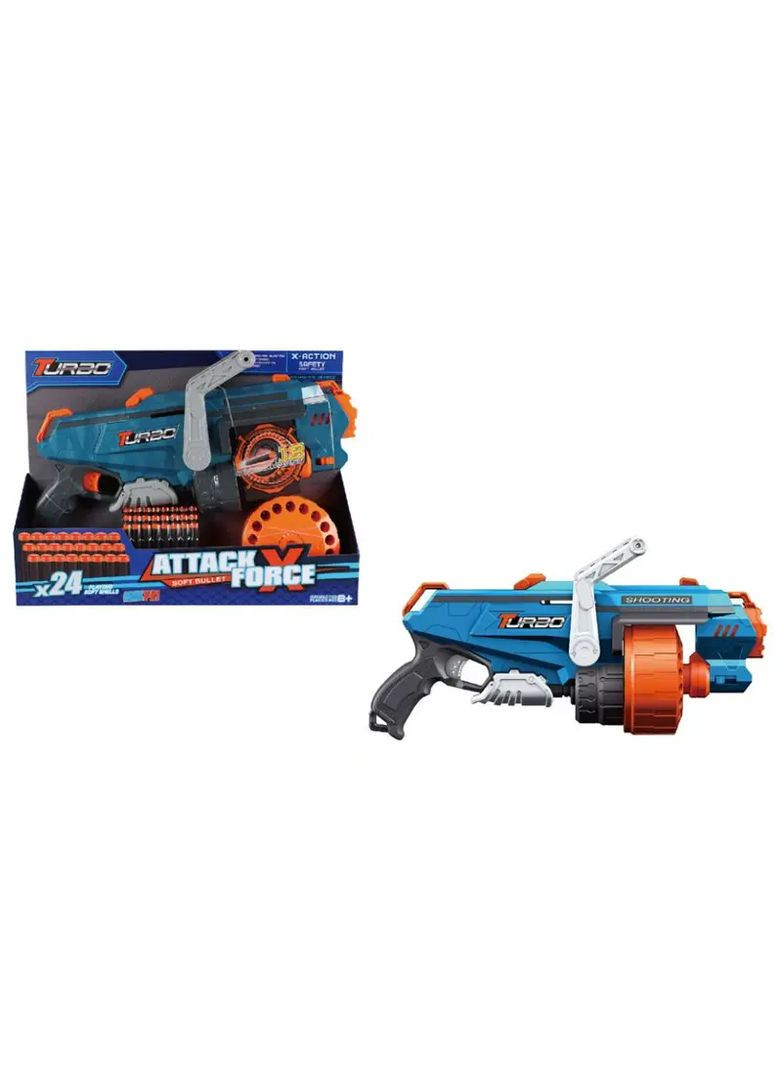 Игрушечный пулемет механический с мягкими патронами в ассортименте BT317 No Brand Збр2936 (370650727)