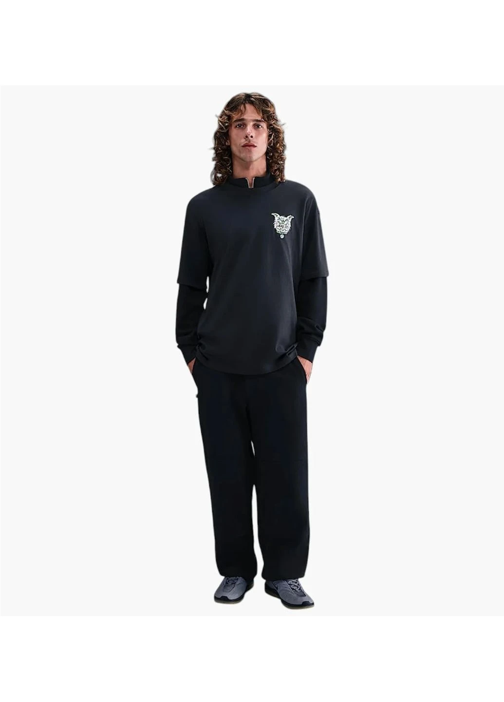 Черная футболка мужская m90 skate black Nike