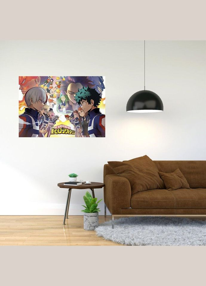 Плакат- із принтом "My Hero Academia - Моя геройська академія (манга аніме) 12" A2 А0 Кавун постер (316208562)