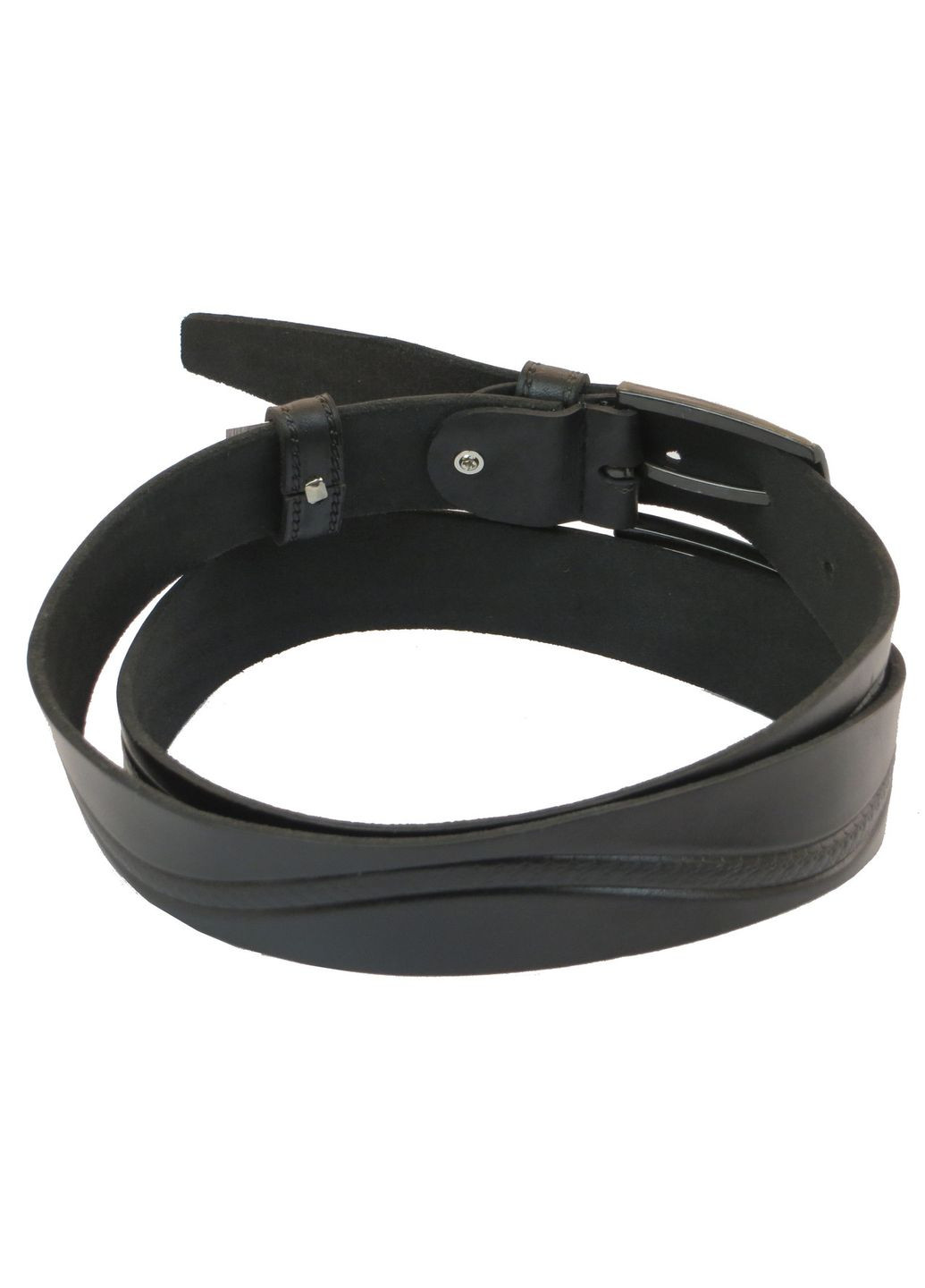 Ремінь під штани чорний 3,5 см Skipper (361157247)