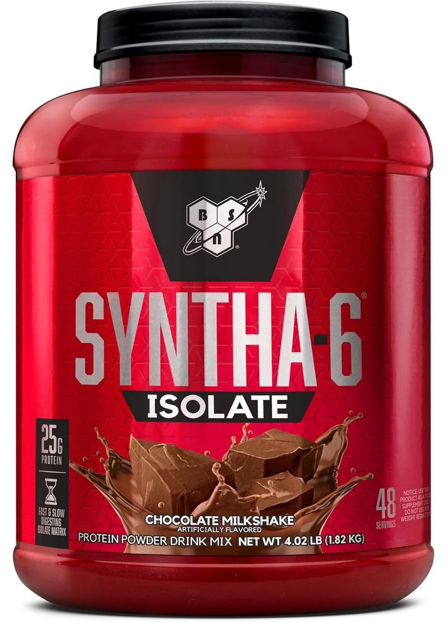 Сывороточный изолят Syntha-6 Isolate 1820 г (клубника) BSN (348139334)