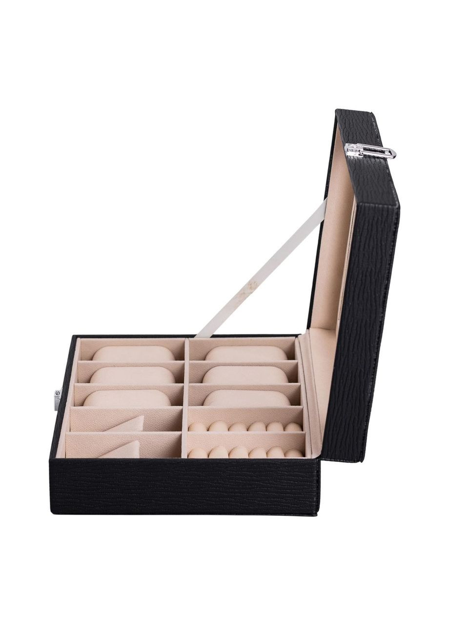 Шкатулка для украшений из эко кожи с зеркалом органайзер для ювелирных изделий HP-5-6B Yiwu (353502581)