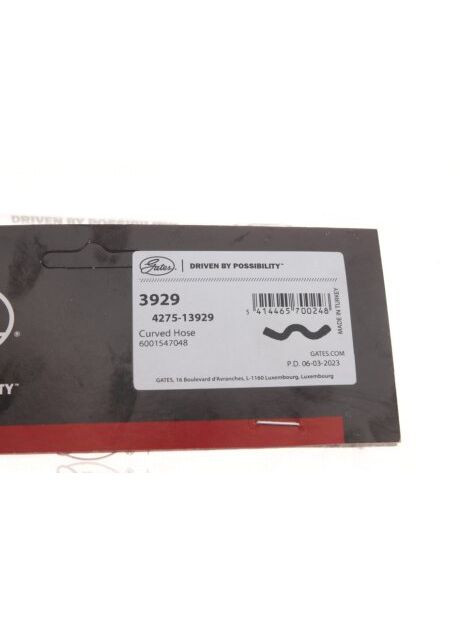 Изогнутый патрубок системы охлаждения 3929 Gates (366121238)