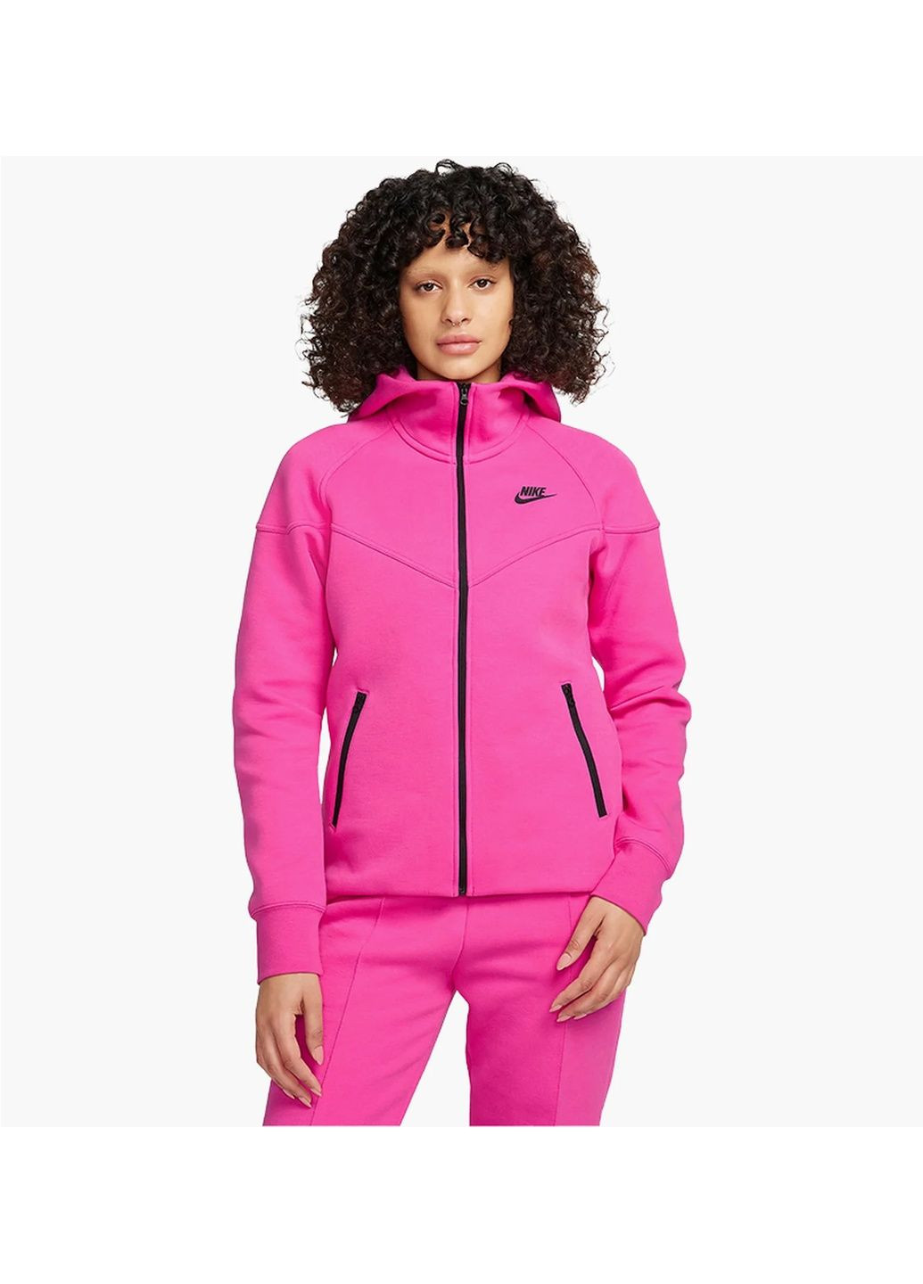 Женская толстовка Sportswear Tech Fleece Windrunner Pink Nike (365962169)