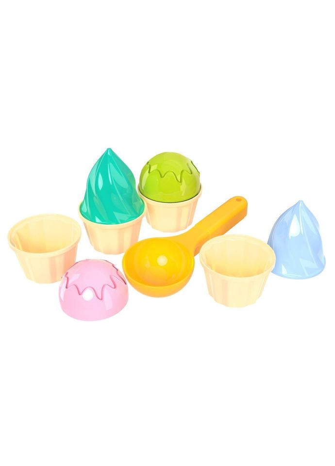 Іграшка "Набір для гри з піском" 6610TXK, 4 формочки та ложечка No Brand (365641917)