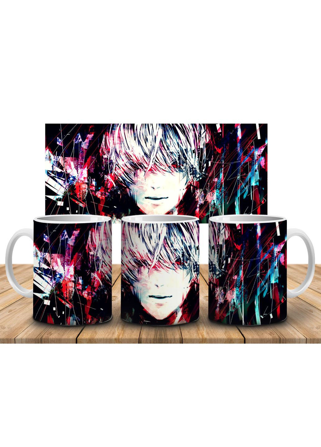 Кружка c принтом Токийский гуль Tokyo Ghoul-12, 330 мл No Brand Чашка (324621819)