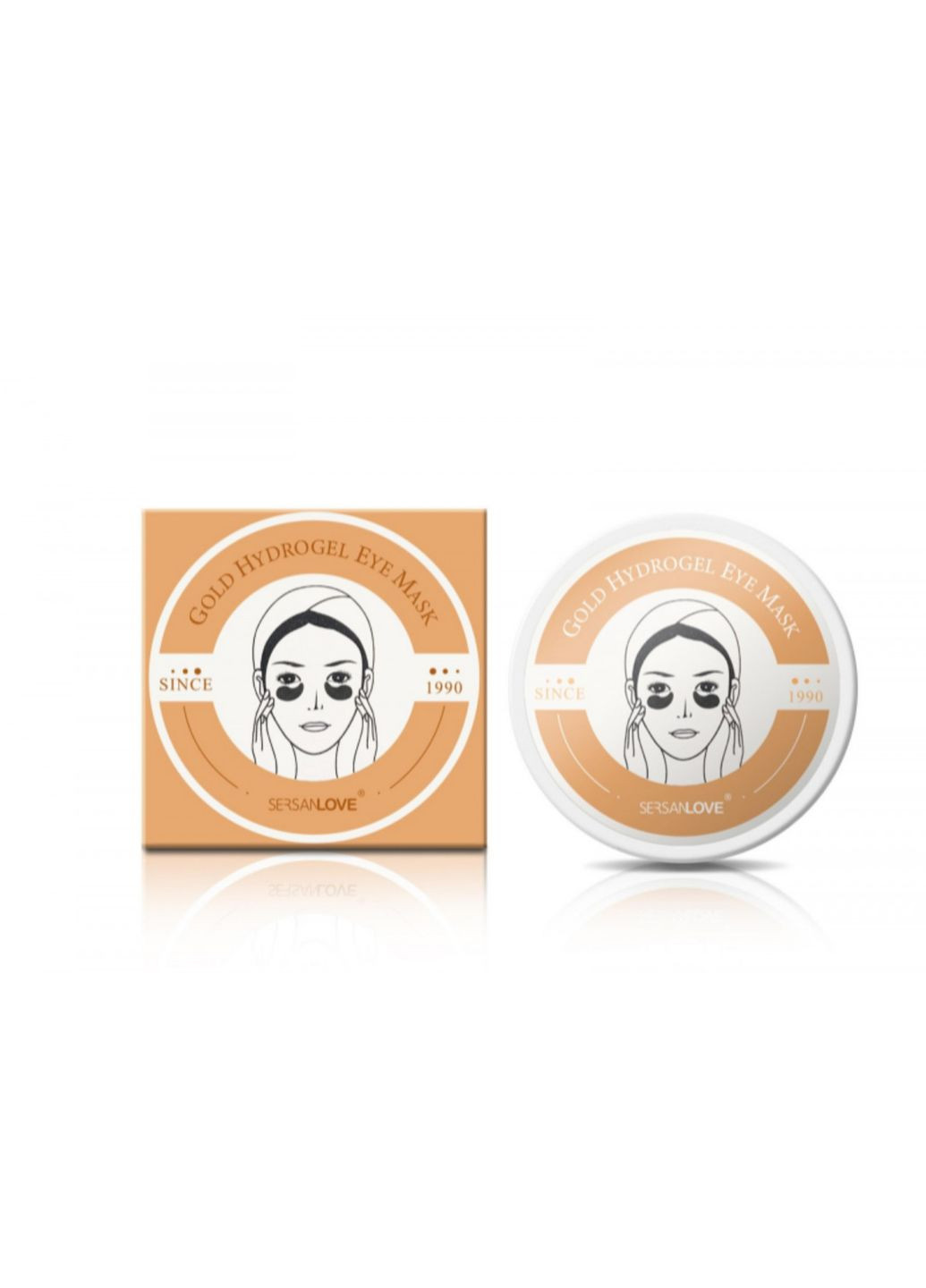 Гідрогелеві патчі під очі із золотом і рослинним комплексом Gold Hydrogel Eye Mask, 84 г/60 шт. Sersanlove (317169629)