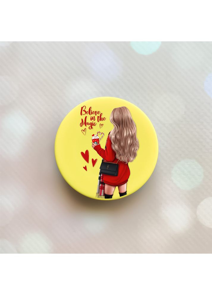 Держатель для смартфона / планшета попсокет Popsocket:: Девушка с кофе (принт 137) Creative (360673149)