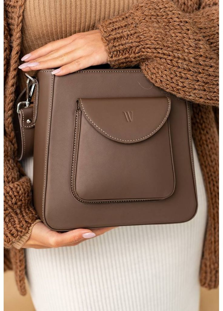 Женская кожаная сумка Stella темно-бежевая The Wings (348358672)