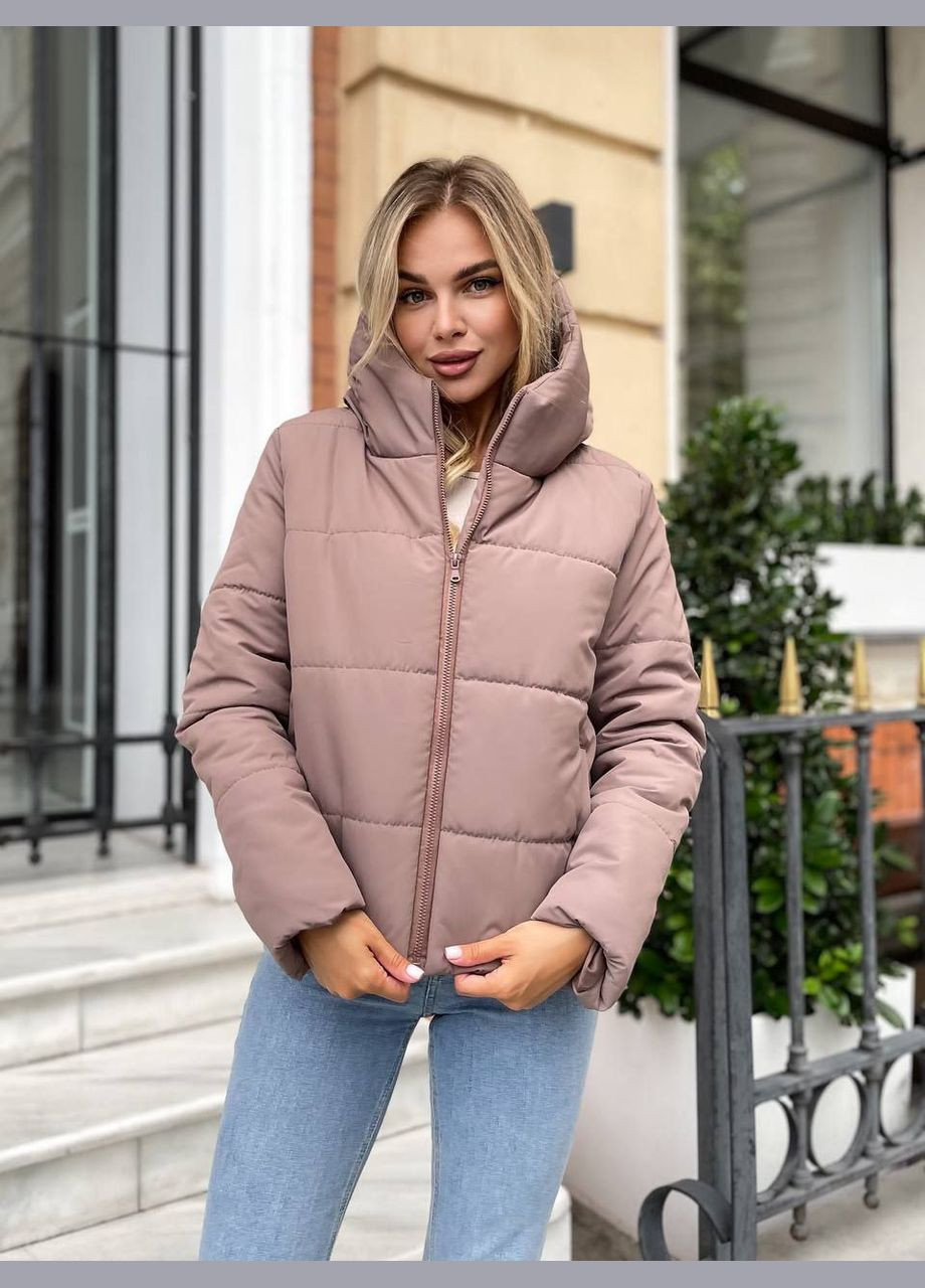 Коричневая демисезонная куртка демисезонная оверсайз LeVi