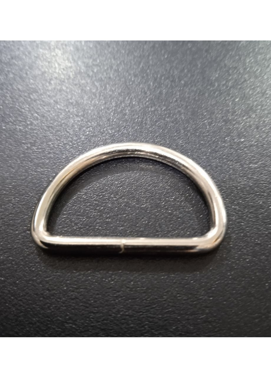 Металлическое полукольцо 20 мм серебристого цвета No Brand (372531595)