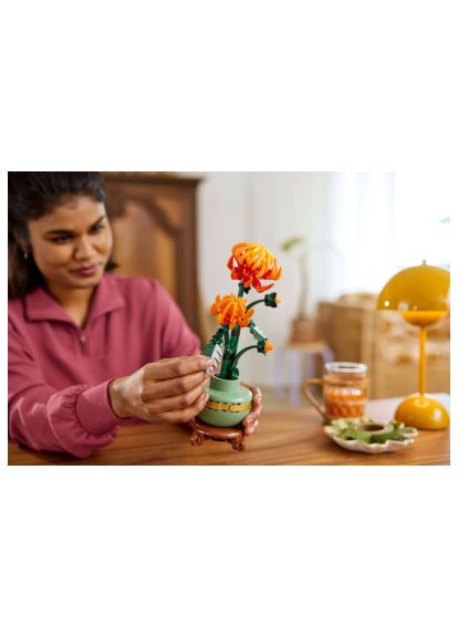 Конструктор (10368) Lego Icons Хризантема 278 деталей (366698234)