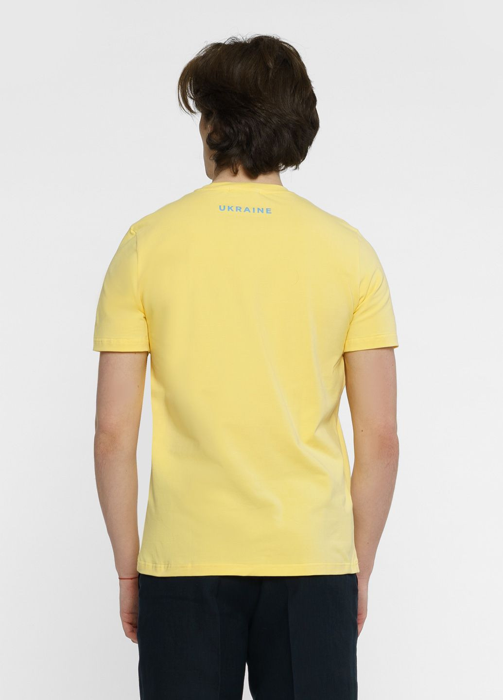 Желтая футболка унисекс freedom желтая с коротким рукавом Arber T-SHIRT FF19