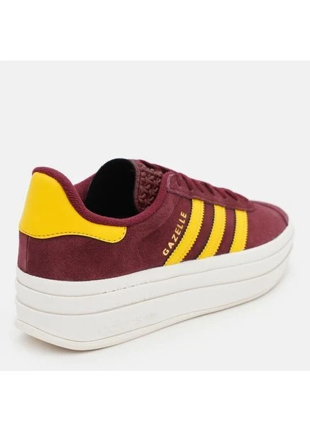 Жіночі високі кеди Gazelle Bold W IF5195 бордові кросівки замшеві на платформі adidas бордові (389123467)