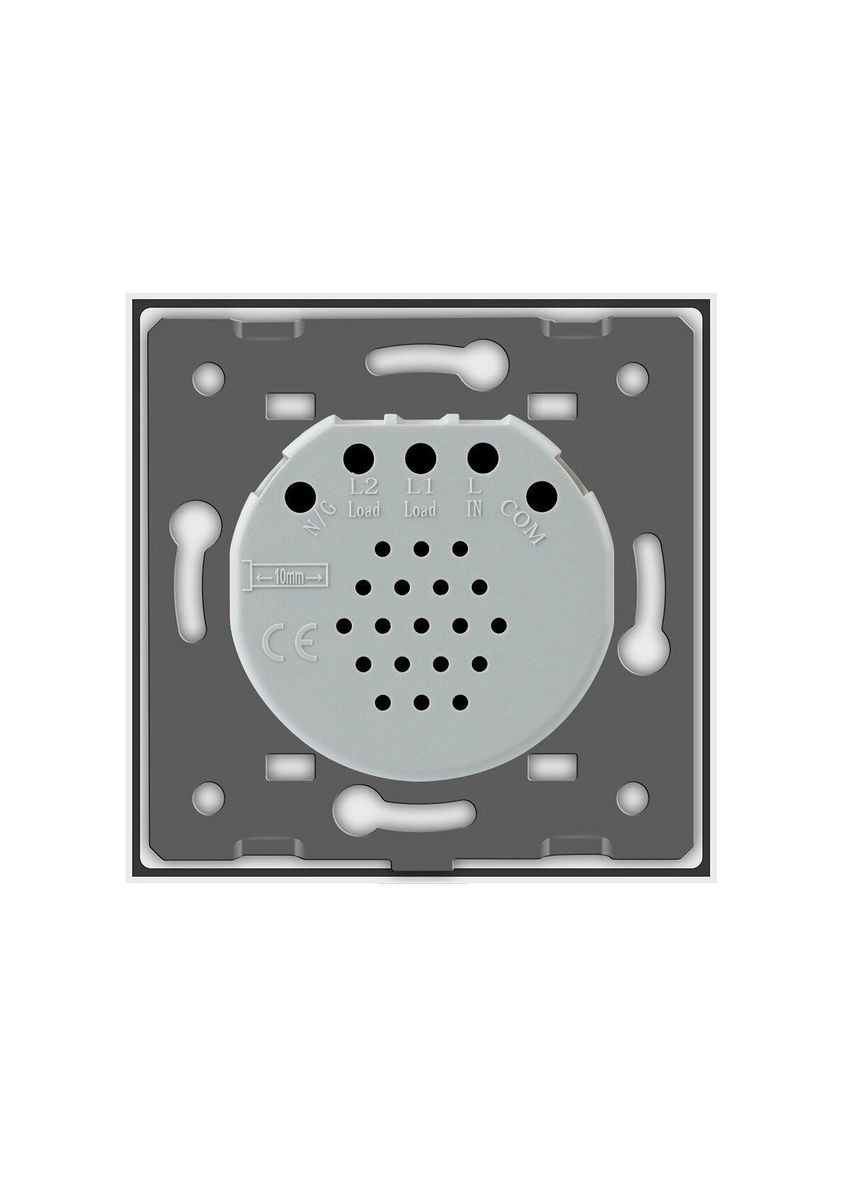 Сенсорная кнопка 2 сенсора Сухой контакт стекло (VL-C702IH-11) Livolo (370971261)