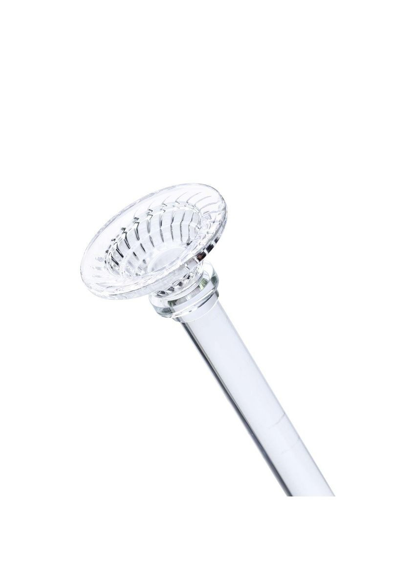 Подсвечник стеклянный на тонкой ножке 9×34 см прозрачный декоративный подсвечник на стол HP-4-8M Yiwu (370974027)