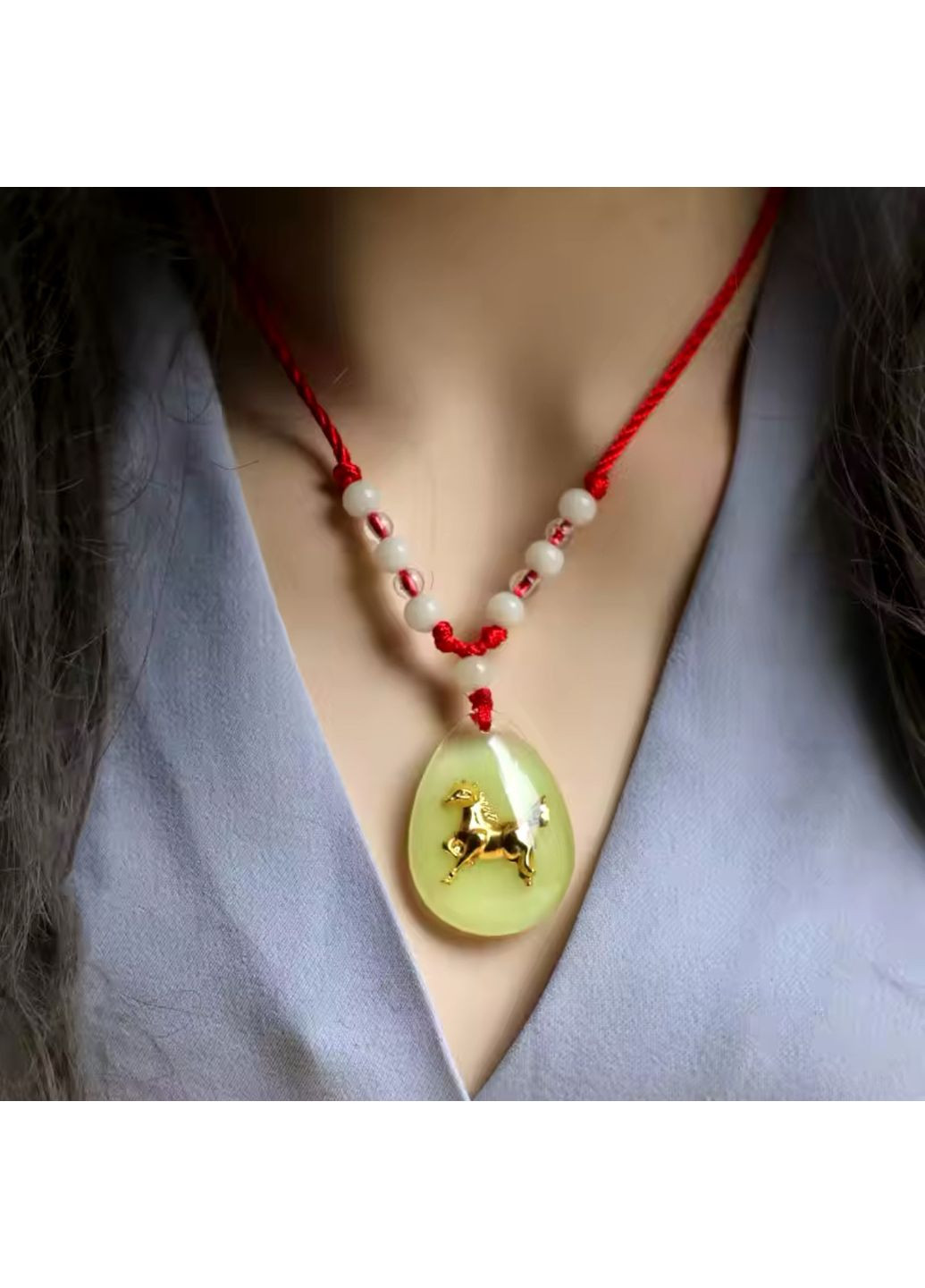 Фосфорная светящаяся подвеска - четки с китайскими знаками зодиака КРЫСЫ No Brand (306717394)