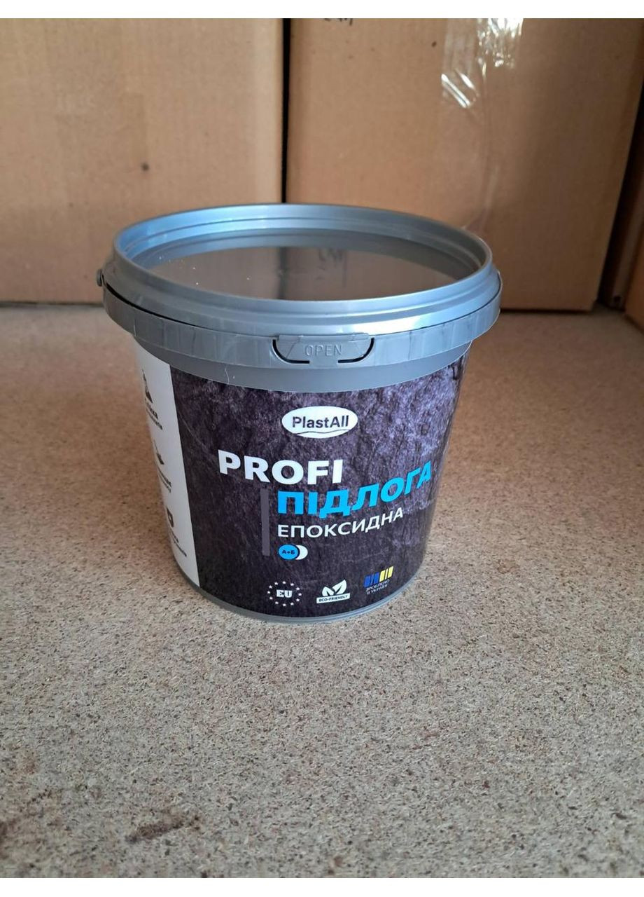Епоксидна наливна підлога для бетону та дерева ™ PROFI 10 кг Графіт Plastall (366322761)
