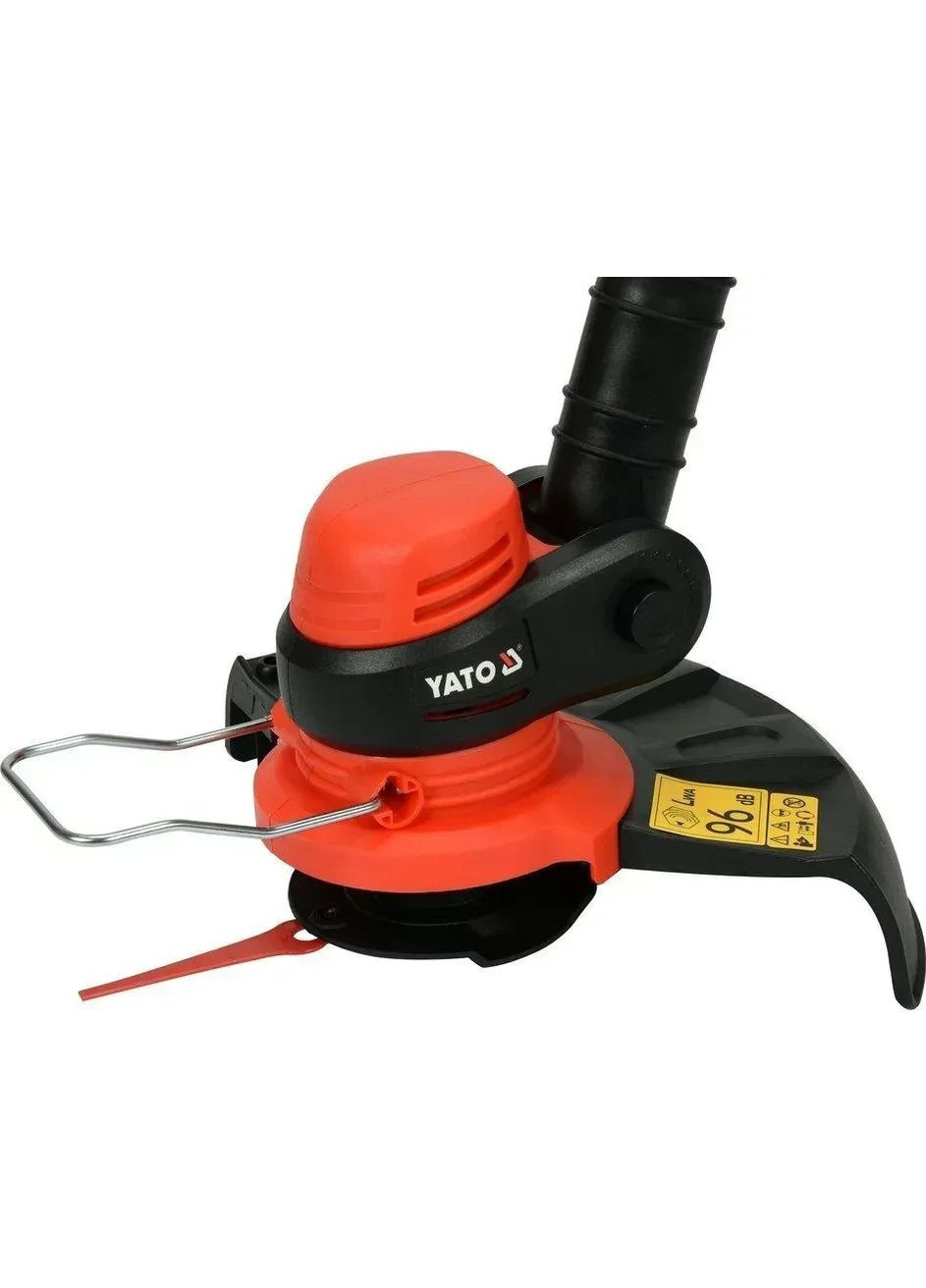 Триммер аккумуляторный (без аккум): Li-Ion 18В, шир покоса-24 см, жилка Ø=1.6мм и пласт. ножи-20 YT-85015 YATO (365330199)