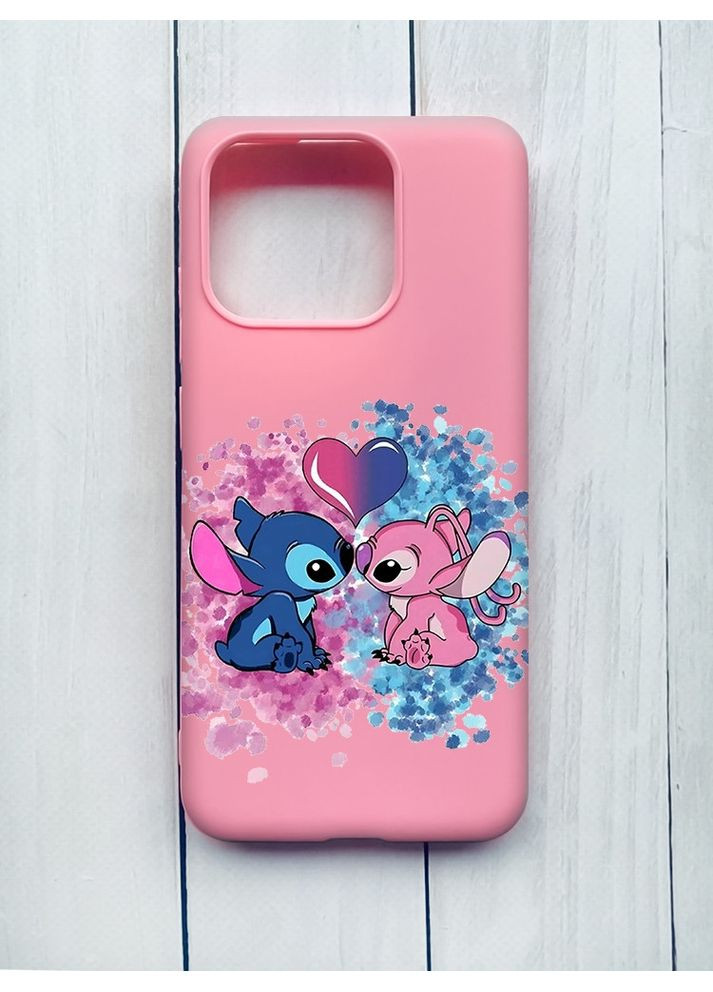 Матовый чехол на Xiaomi Redmi 12C Стич и Ангел (принт 391) Creative (360704097)