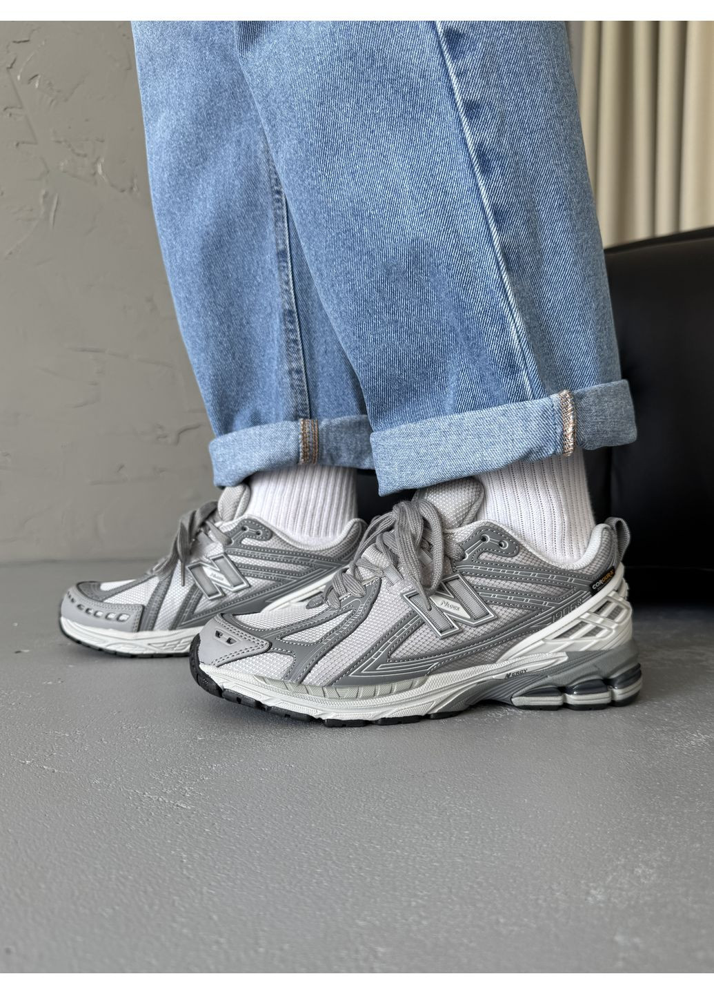 Серые демисезонные кроссовки мужские New Balance 1906R Grey Cordura | Нью Беланс 1906R