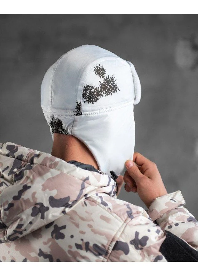 Шапка военная армейская ушанка белая No Brand (393646235)