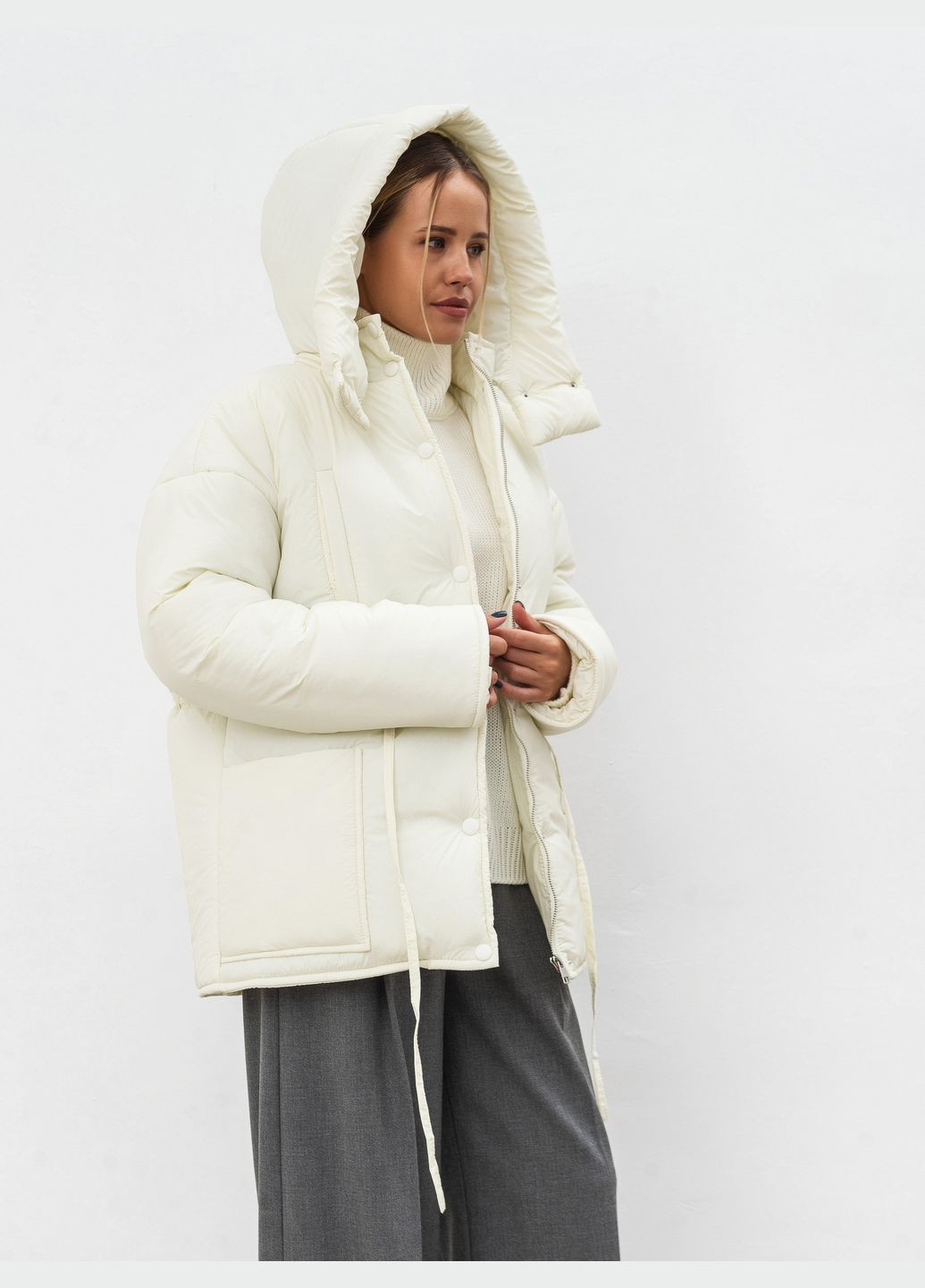 Молочная зимняя куртка Romashka Мон