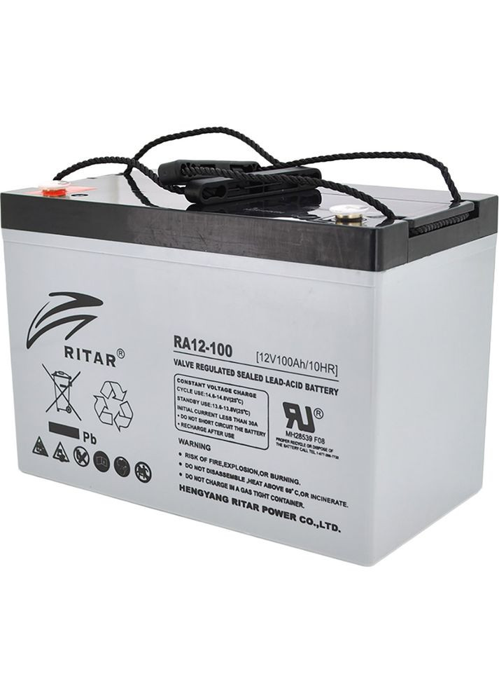 Акумулятор AGM 12V 100Ah Q1 Gray (RA12-100S) Ritar (333828092)