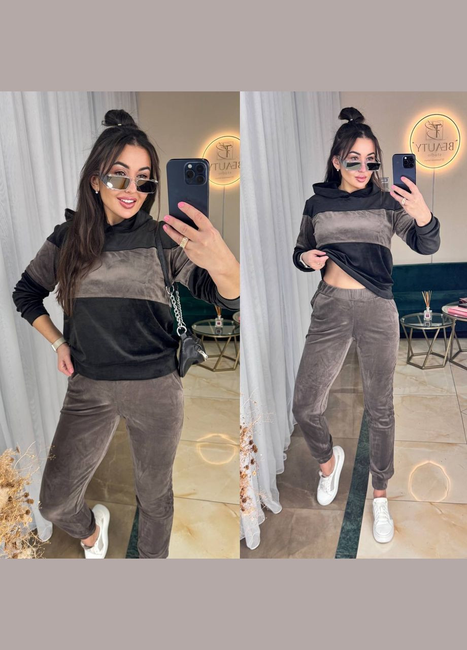 Костюм велюр спорт люкс штани та кофта No Brand (345877192)