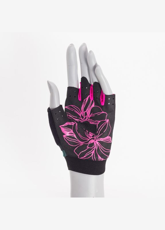 Рукавички для фітнесу Flower Power MFG 770, Black/Pink - XS Mad Max (336552801)
