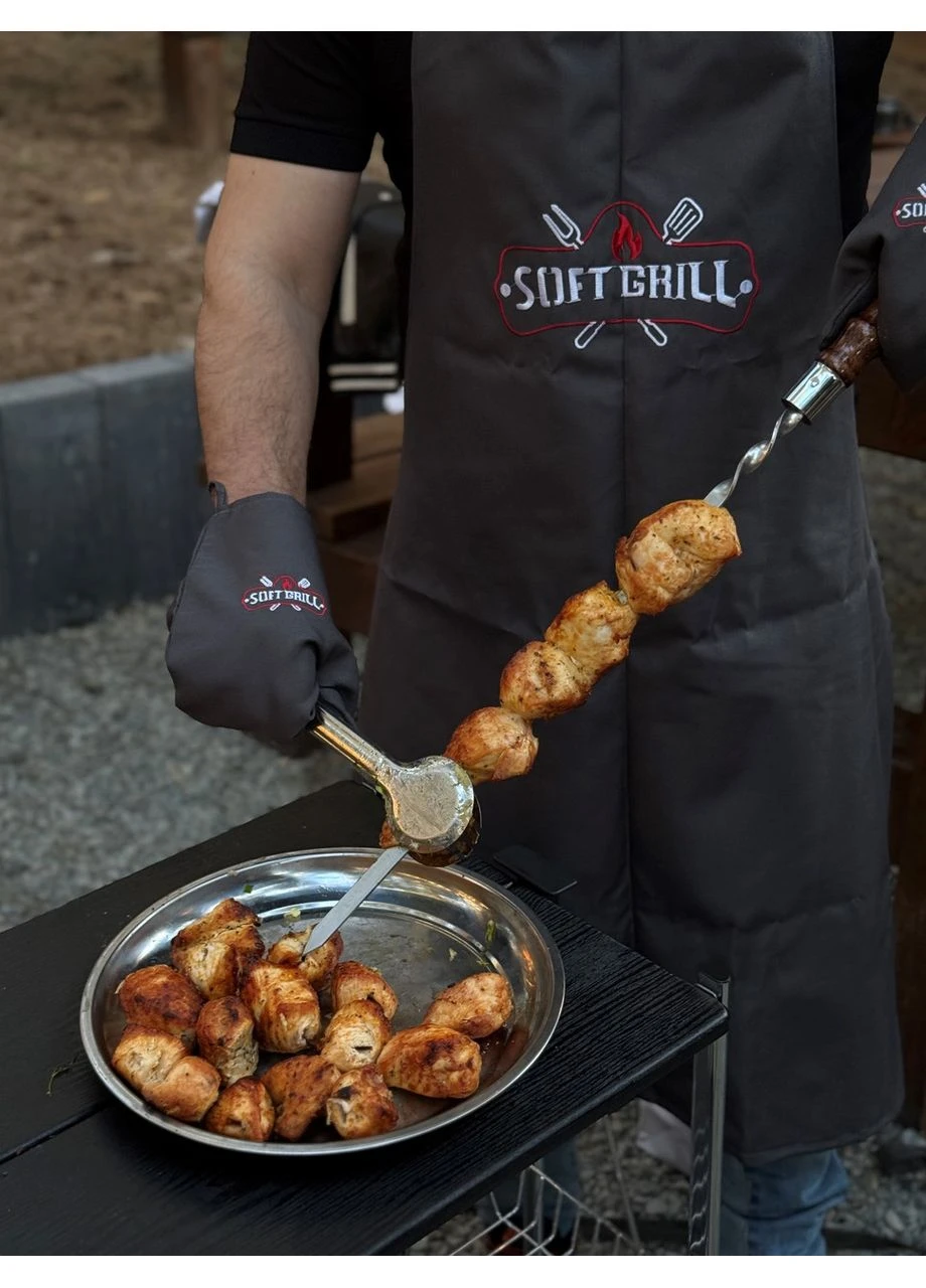 Мангал преміум 4 мм з пічкою під казан, барбекю смокер, товстий метал GRILL Soft (390201300)