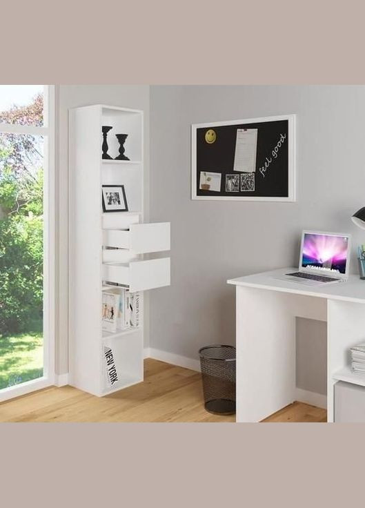 Полиця для книг з висувними ящиками Alice 1710x362x299 Forte (313859570)