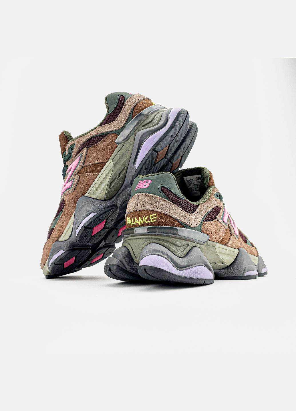 Кроссовки женские и мужские New Balance 9060 brown | Нью Беланс 9060 коричневые No Brand коричневые всесезоны (314794815)