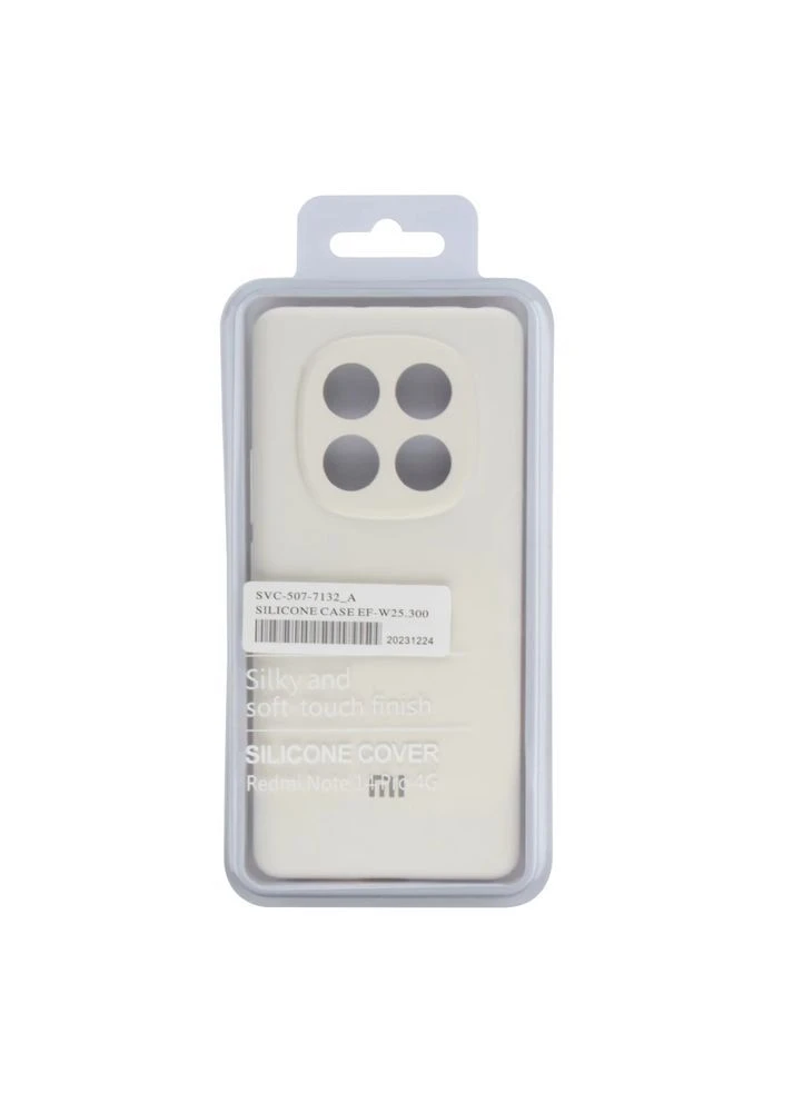 Чехол Liquid Silicone (AA) Full Camera для Xiaomi Redmi Note 14 Pro 4G 09.White No Brand (391197804)