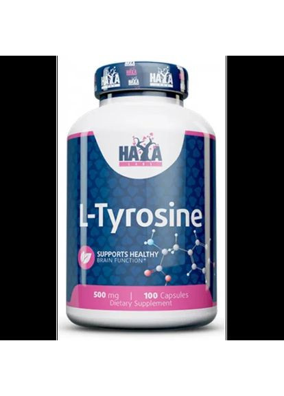 Л тирозин L-Tyrosine 500 мг 100 капсул Haya Labs (362027058)