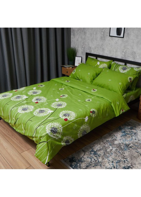 Постільний набір (підковдра 200х220 + 2 наволочки 70х70) Бязь Gold Люкс (MS-890000311) Moon&Star Green Harmony (362667619)