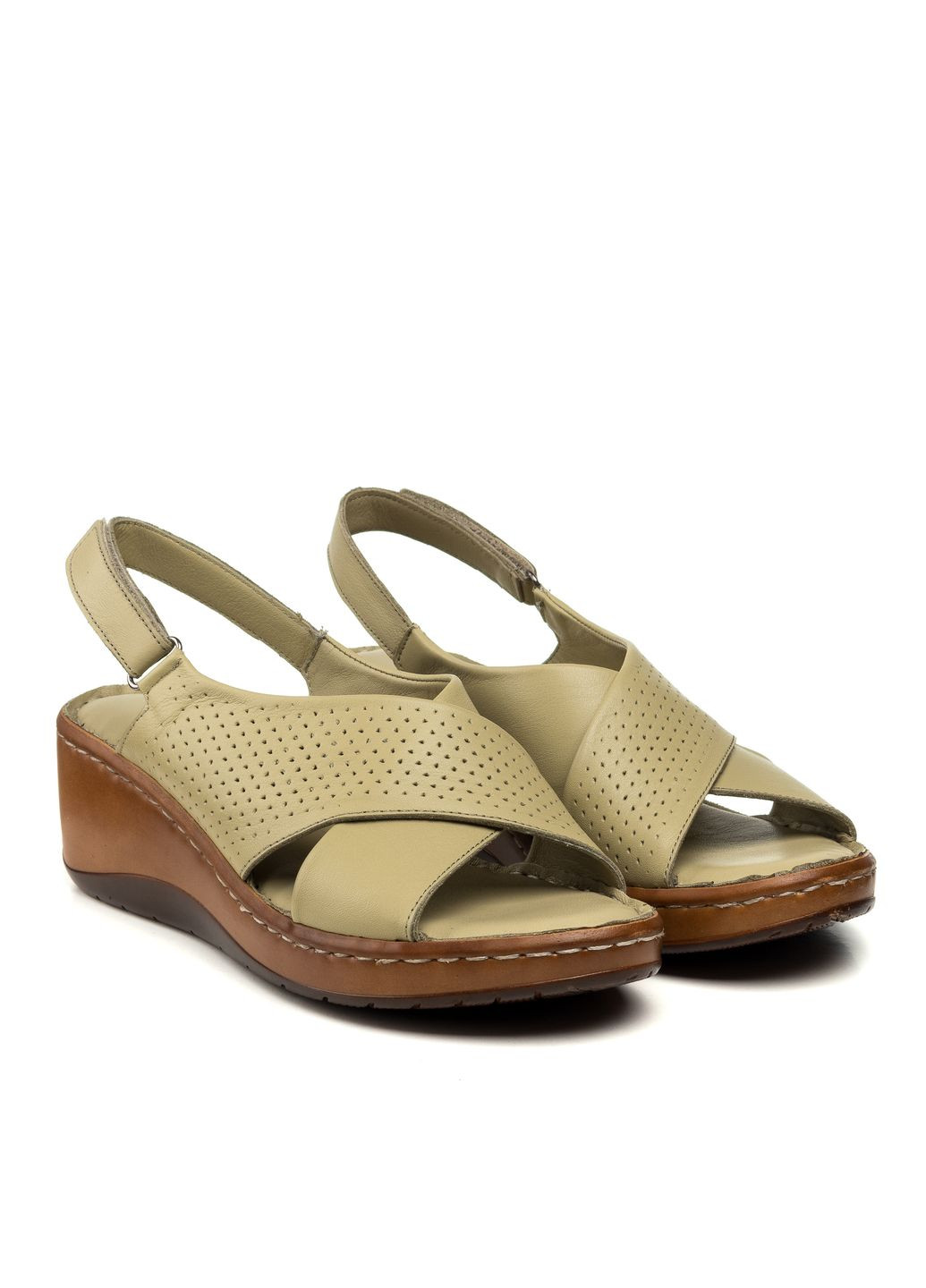 Оливковые босоножки (1491лz) Nehir