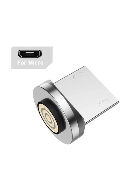 Магнітний кабель 2 в 1 (Швидка зарядка 5A) Micro - USB / 540 градусів / Круглий / 100 см / Синій Uslion (335257270)