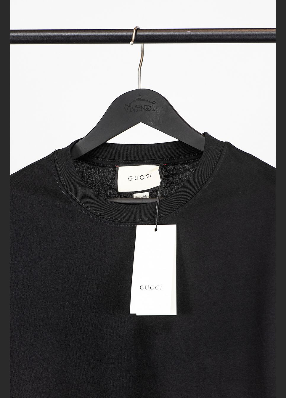 Черная футболка x balenciaga s0178 Gucci -shi-8460